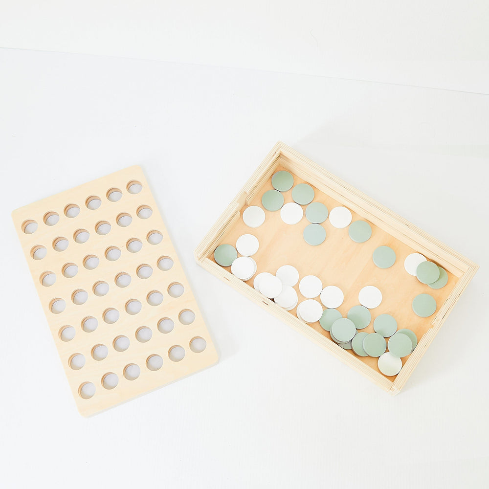 HipKids 4 in a Row White/Olive