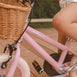 12 Inch Classic Pedal Bike with Wicker Basket Blush Pink