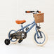 12 Inch Classic Pedal Bike with Wicker Basket Steel Blue