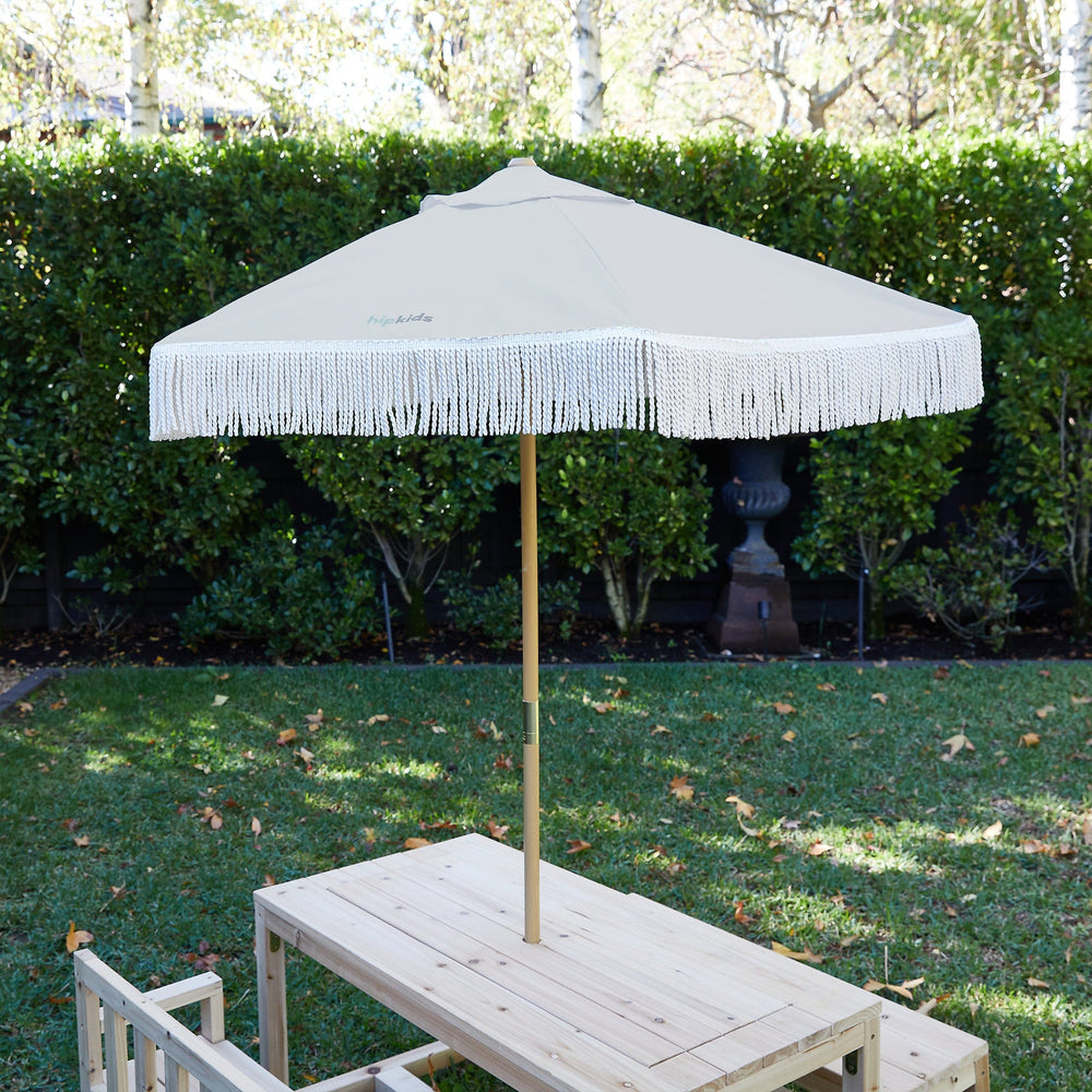 HipKids Outdoor Sun Umbrella Nougat