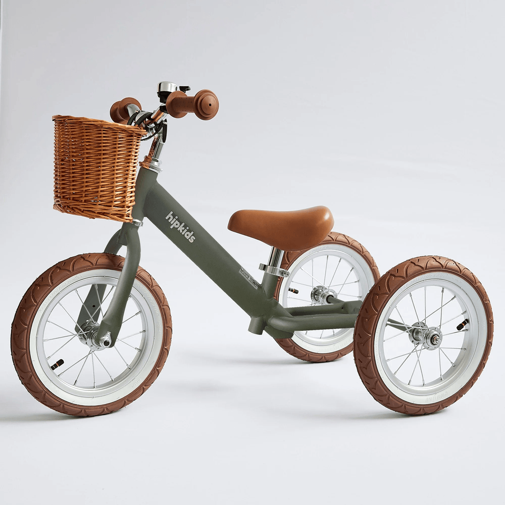 HipKids Wicker Basket for Steel Balance Bike