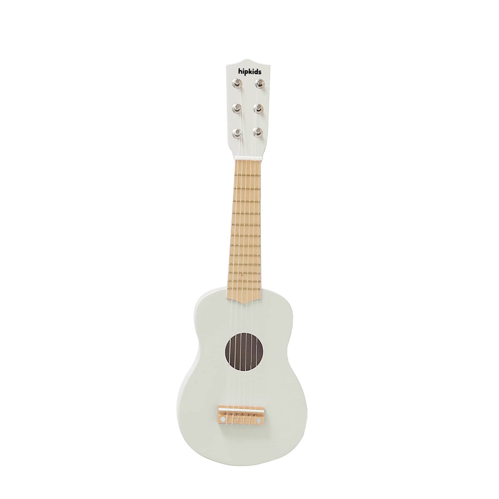 HipKids Wooden Toy Guitar Ivory