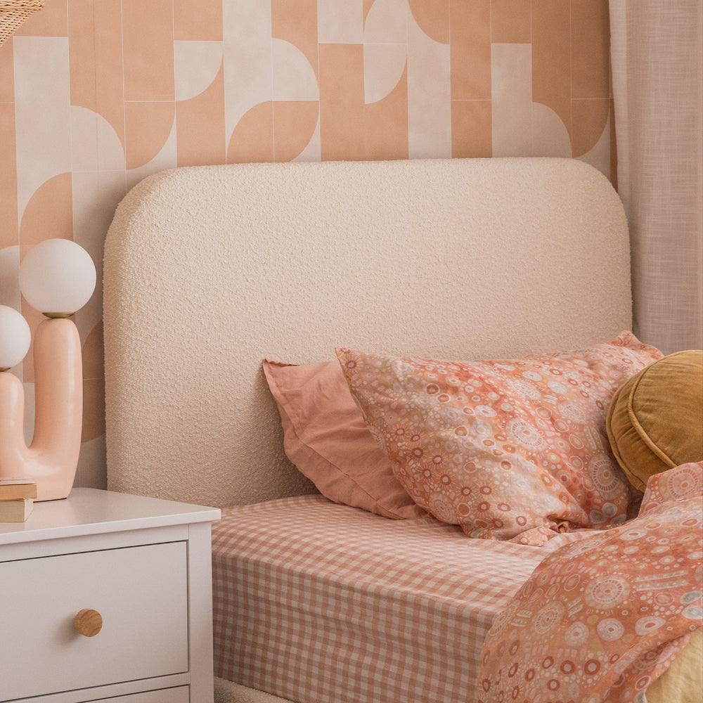 Ivory Boucle Fabric Swatch