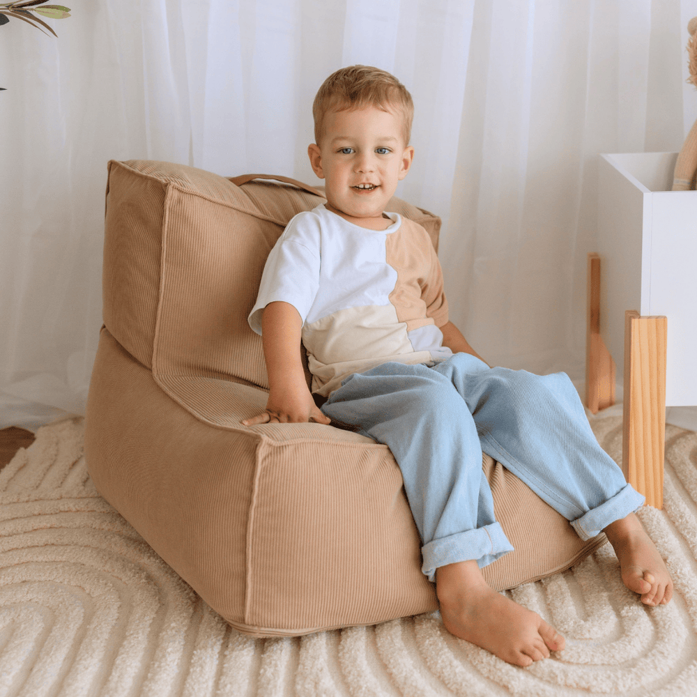JUNO Corduroy Bean Bag Latte