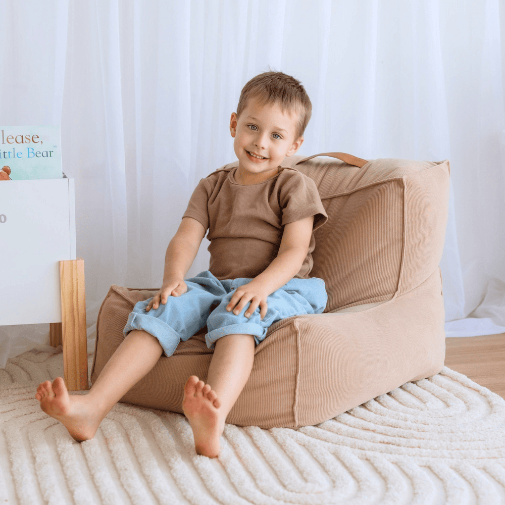 JUNO Corduroy Bean Bag Latte
