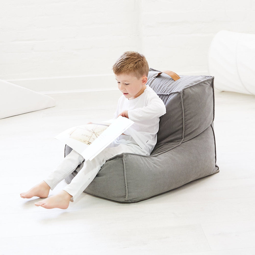 JUNO Corduroy Bean Bag Grey