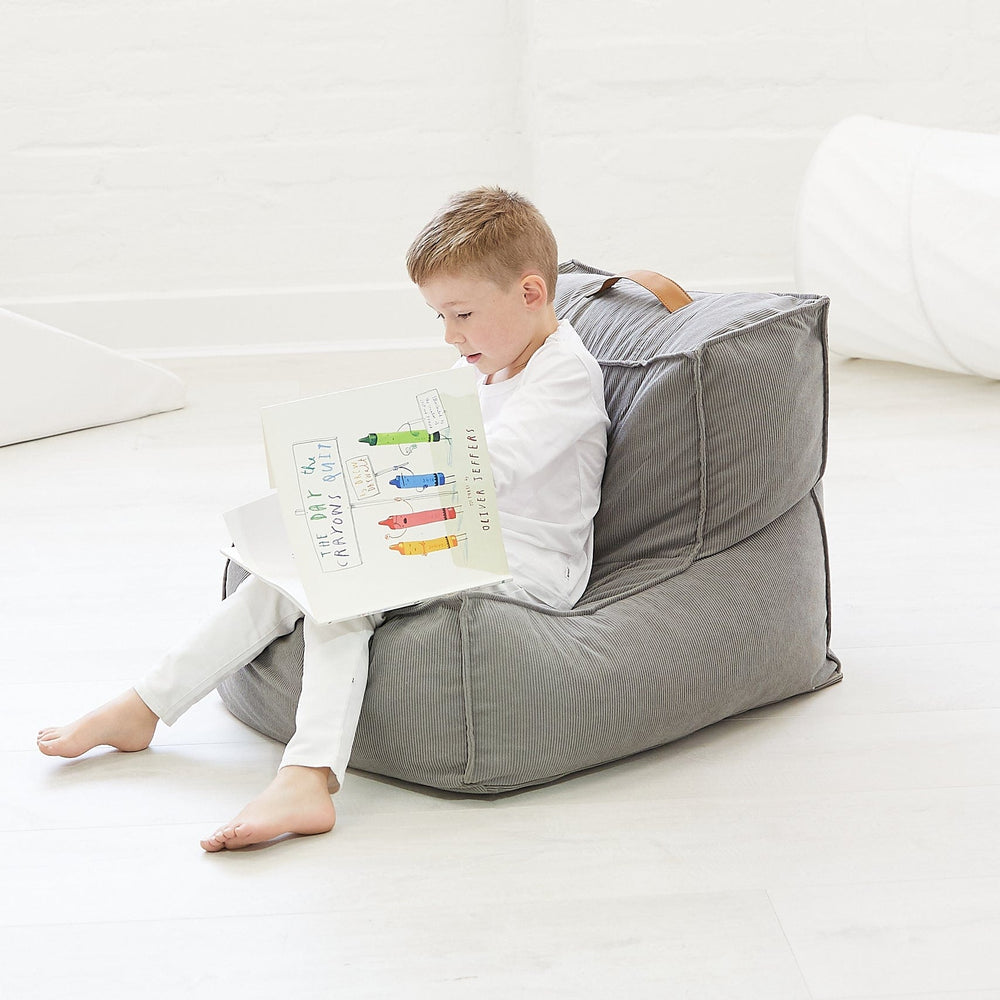 JUNO Corduroy Bean Bag Grey