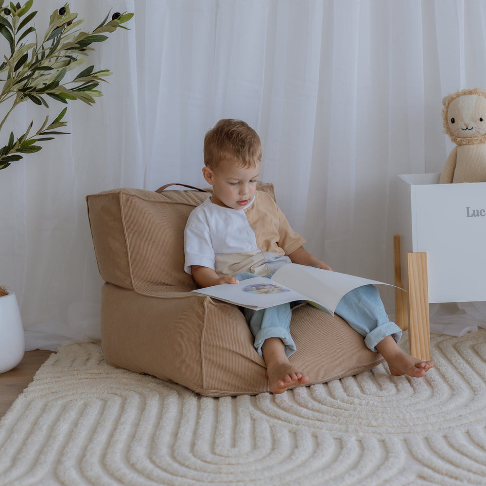 JUNO Corduroy Bean Bag Latte