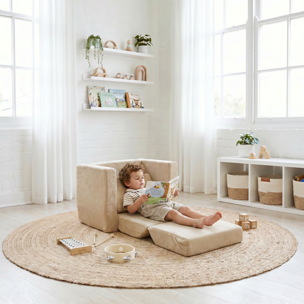 KENDALL Corduroy 1 Seater Flip Out - Preorder Nougat
