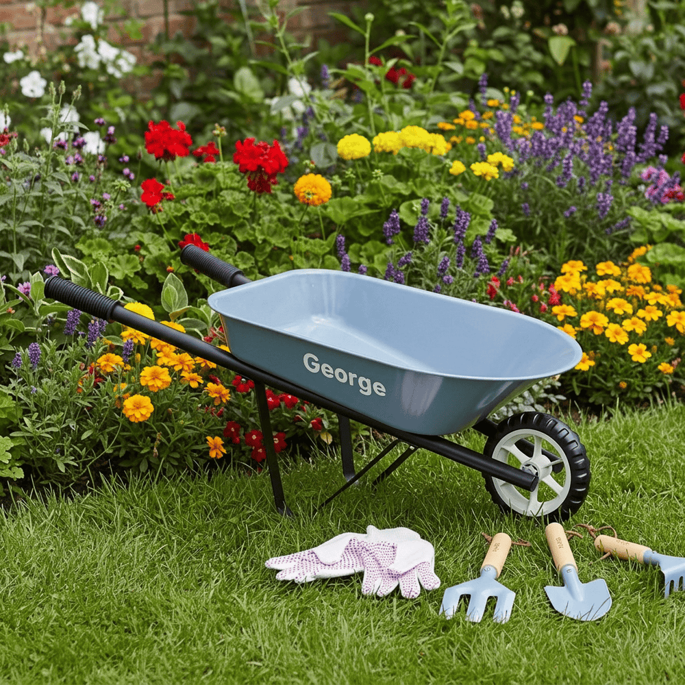 Kids 3pc Garden Tool Set Steel Blue