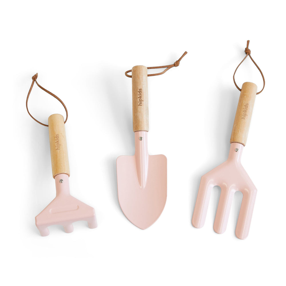Kids 3pc Garden Tool Set Blush Pink