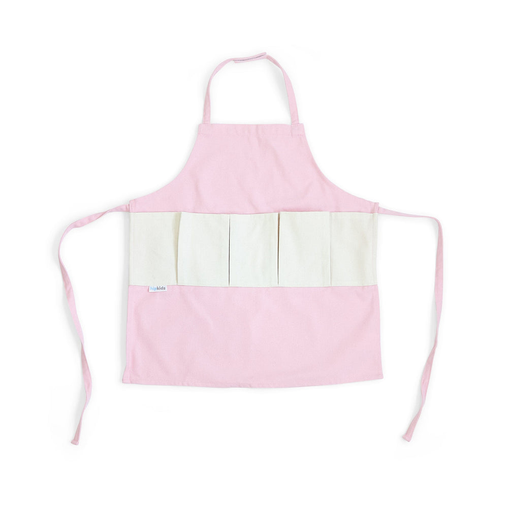 Kids Gardening Apron with Pocket Blush Pink