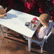 Kids Hampton 2 Chairs & Table Set White