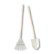 Kids Rake & Shovel Garden Tools Vintage White