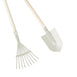 Kids Rake & Shovel Garden Tools Vintage White