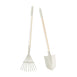 Kids Rake & Shovel Garden Tools Vintage White