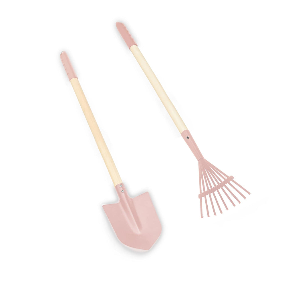 Kids Rake & Shovel Garden Tools Blush Pink