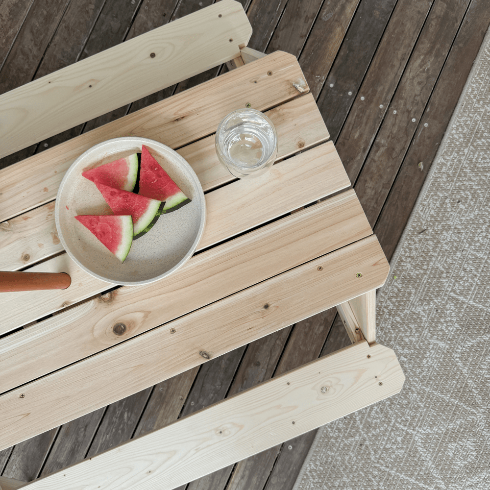 Kids Sand Water / Picnic Table with Tassel Umbrella