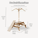 Kids Sand Water / Picnic Table with Umbrella White - Preorder