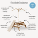 Kids Sand Water / Picnic Table with Umbrella White - Preorder