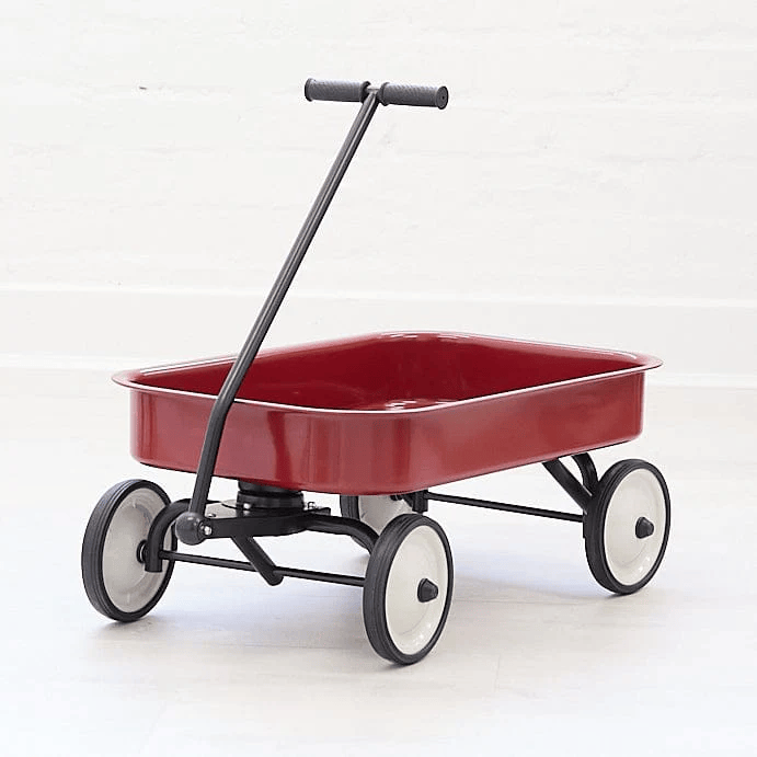 Kids Steel Toy Wagon Cherry Red