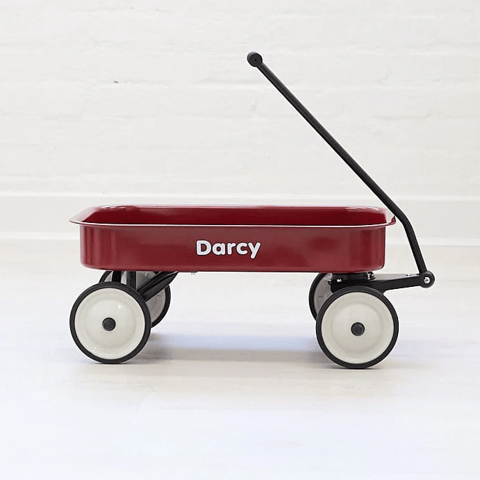 Kids Steel Toy Wagon Cherry Red