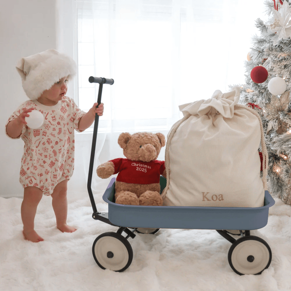 Kids Steel Toy Wagon Steel Blue