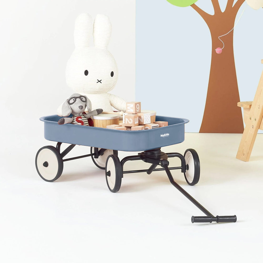 Kids Steel Toy Wagon Steel Blue
