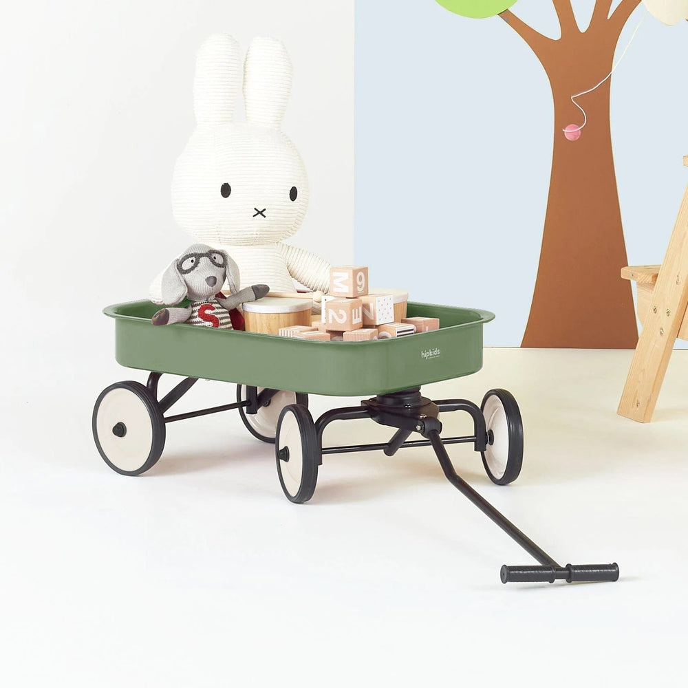 Kids Steel Toy Wagon Olive