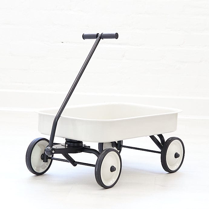 Kids Steel Toy Wagon Vintage White