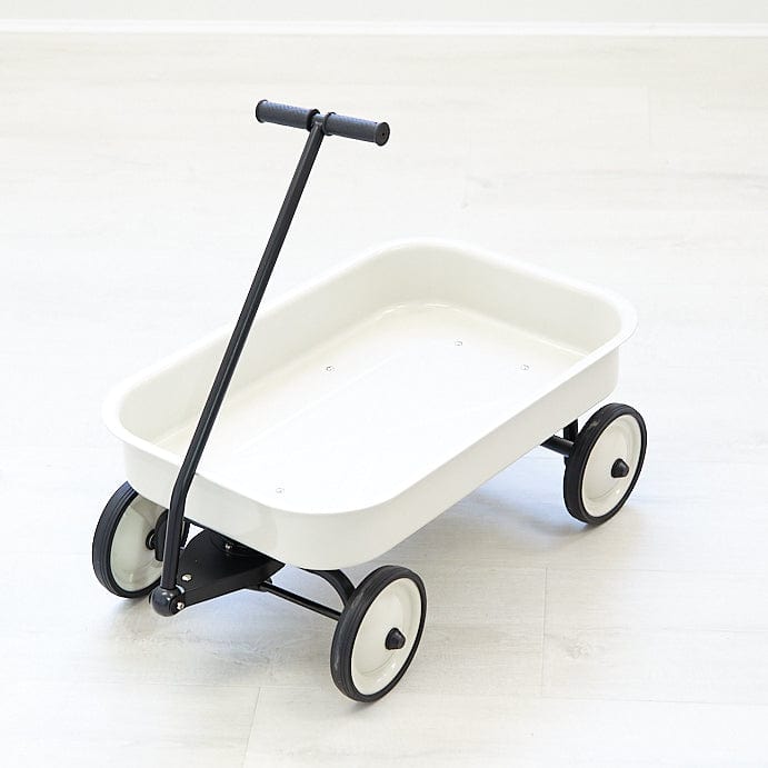 Kids Steel Toy Wagon Vintage White