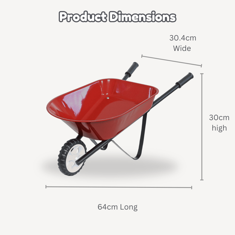 Kids Steel Toy Wheelbarrow