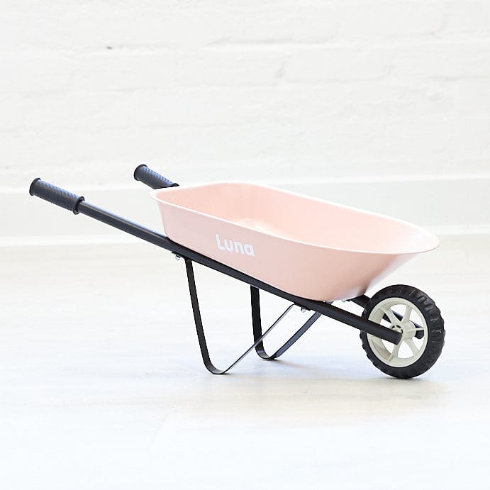 Kids Steel Toy Wheelbarrow Blush Pink