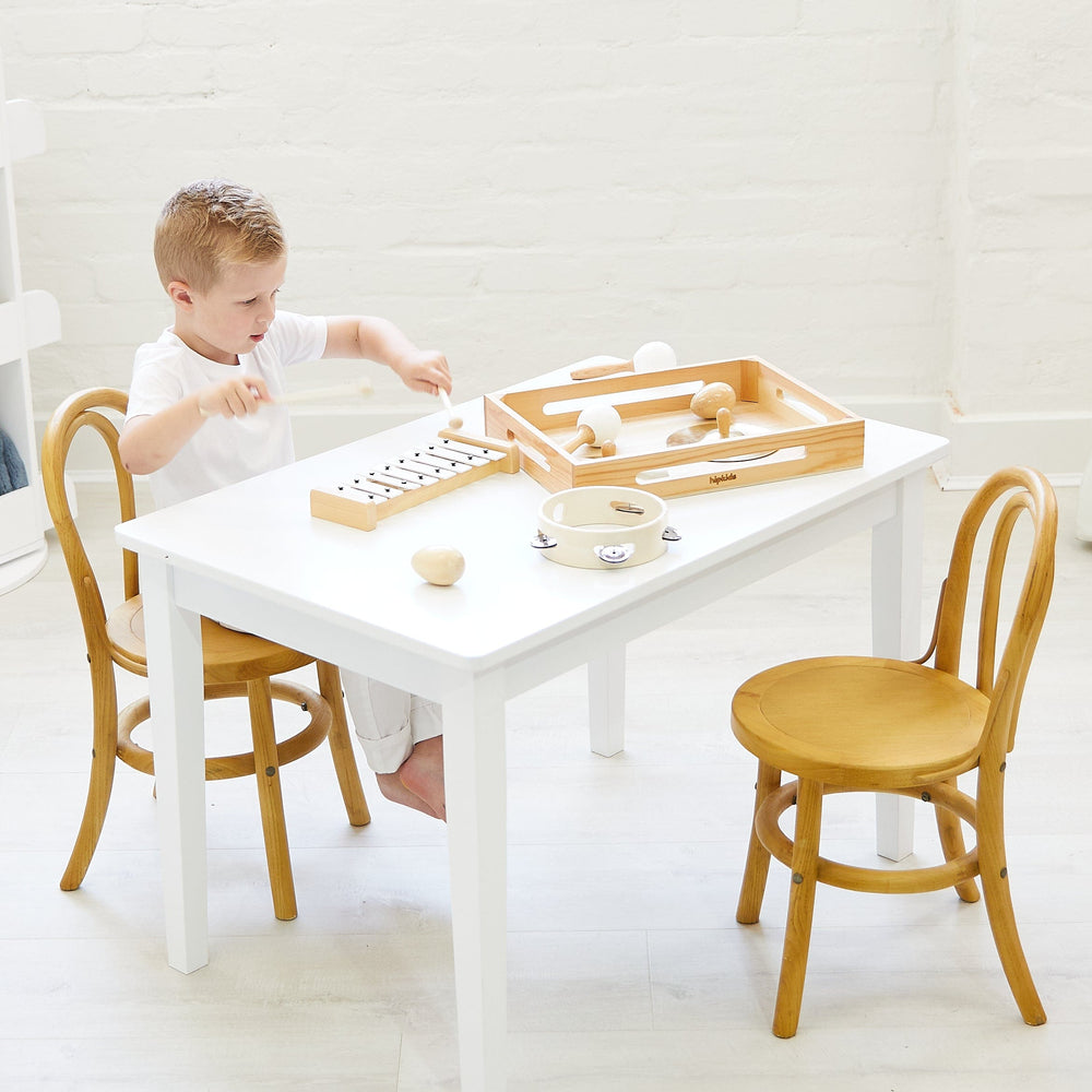 Yves Kids Table & 2 Chairs Set Natural