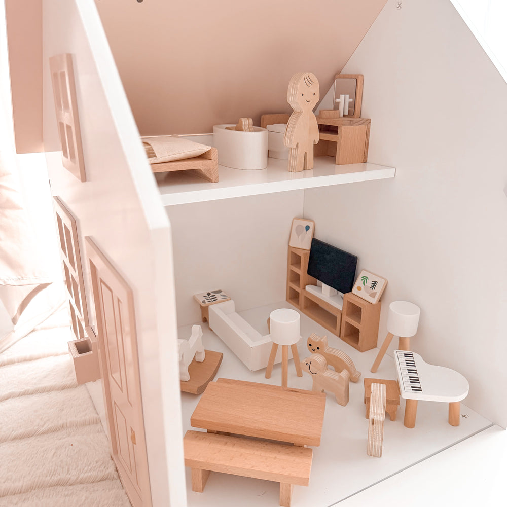Koda Doll House with Family & Furniture Set