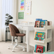 Layla Study Desk & Amari Desk Chair Set Mocha Corduroy