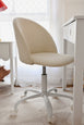 Layla Study Desk & Amari Desk Chair Set Ivory Boucle