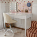 Layla Study Desk & Amari Desk Chair Set Ivory Boucle