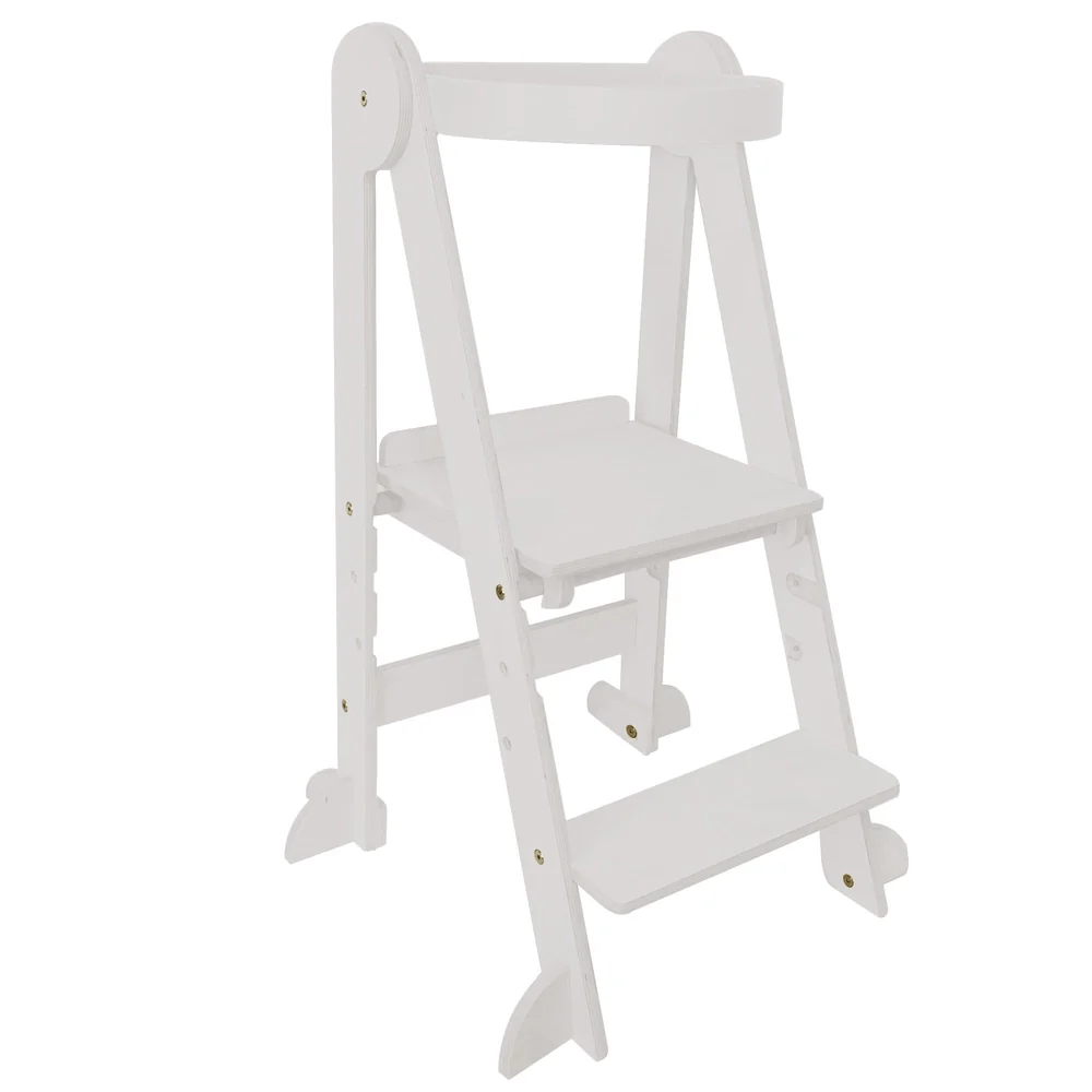 Learning Tower Ladder with Removable Toddler Guard - Preorder White