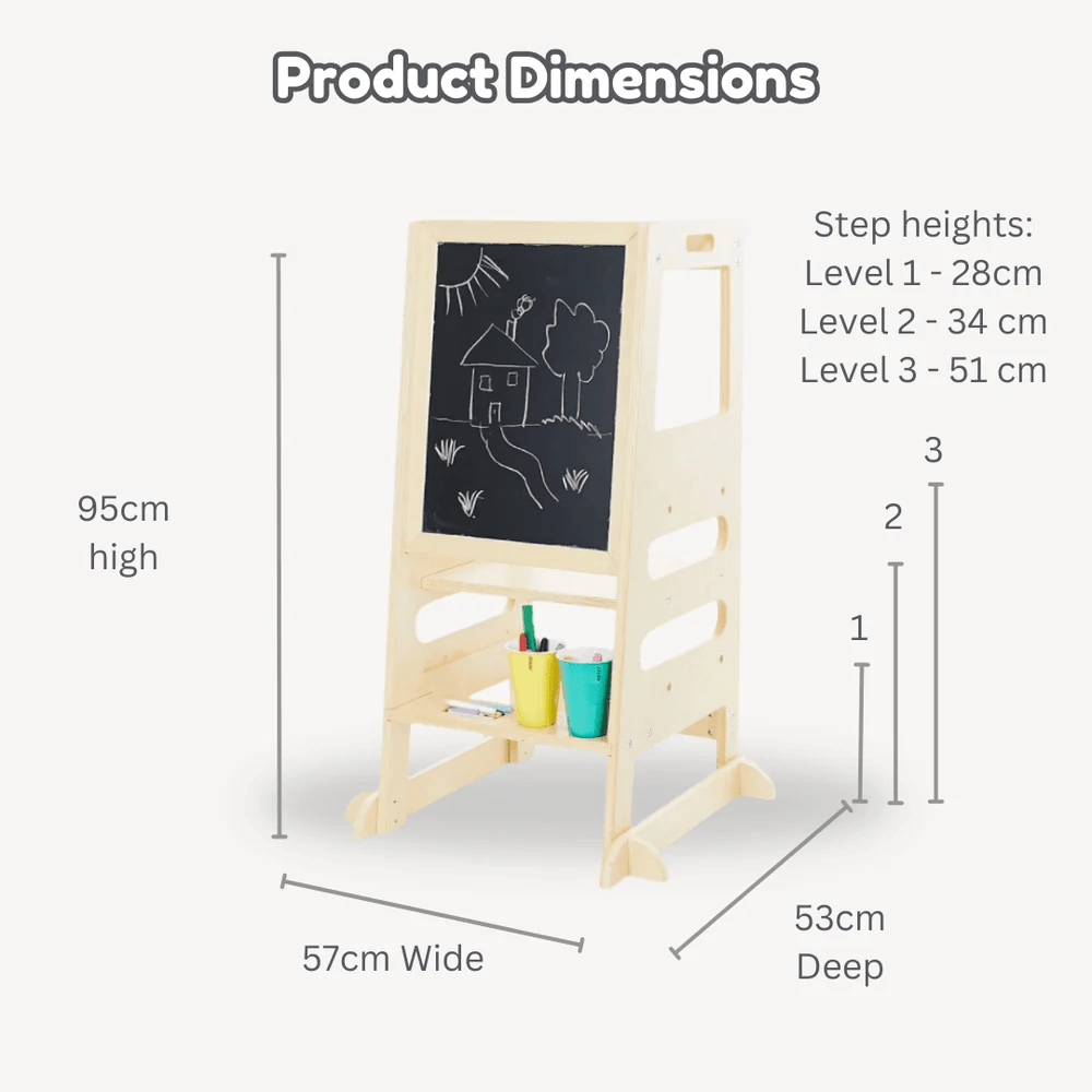 Learning Tower Creative Bundle with Tiger Tribe Chalk & Window Markers