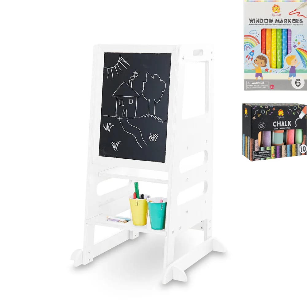 Learning Tower & Tiger Tribe Chalk & Window Markers Bundle White