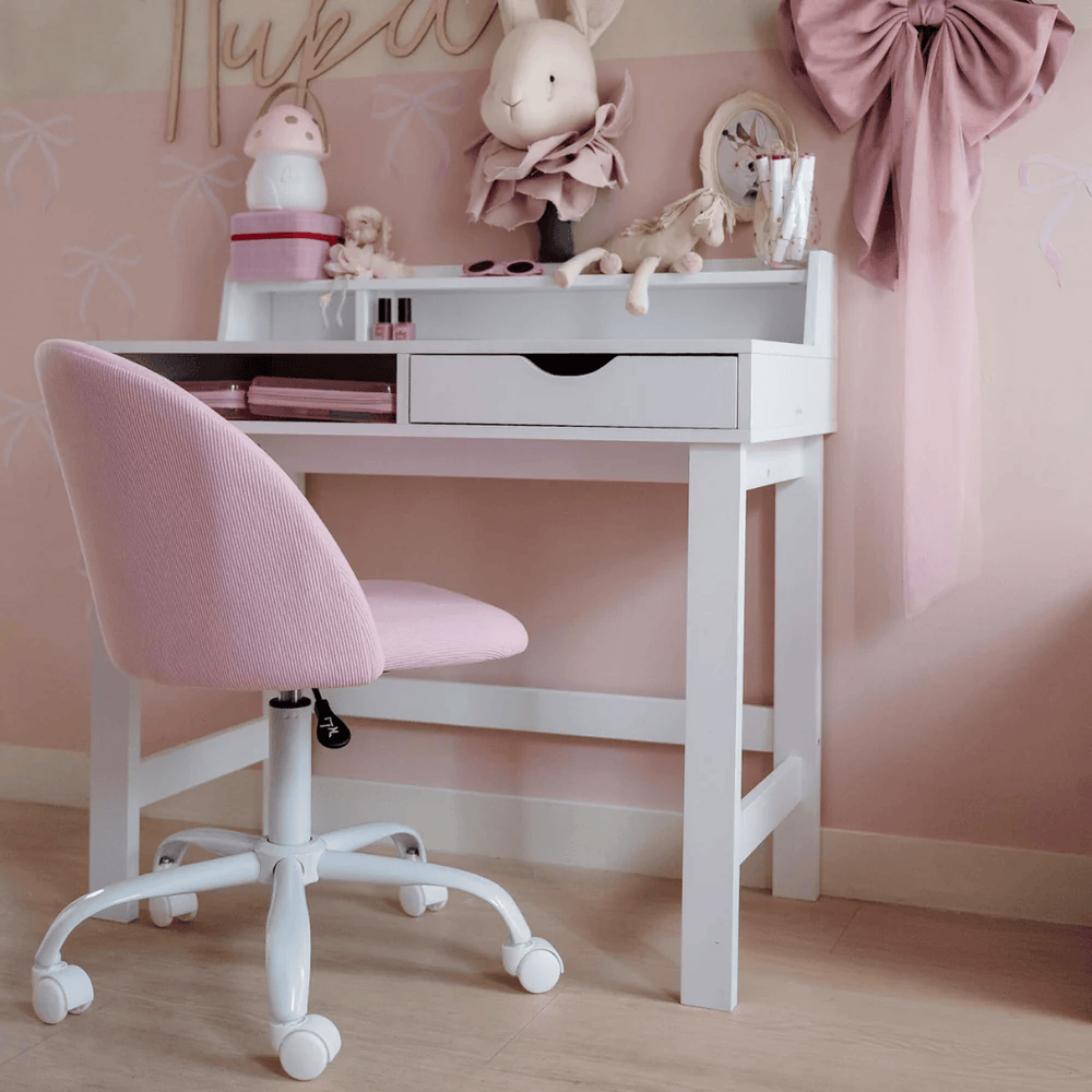 Leon Study Desk & Amari Desk Chair Bundle