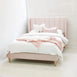 LIBERTY Upholstered Bed Pale Pink Velvet
