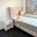 LIBERTY Upholstered Bed Pale Pink Velvet