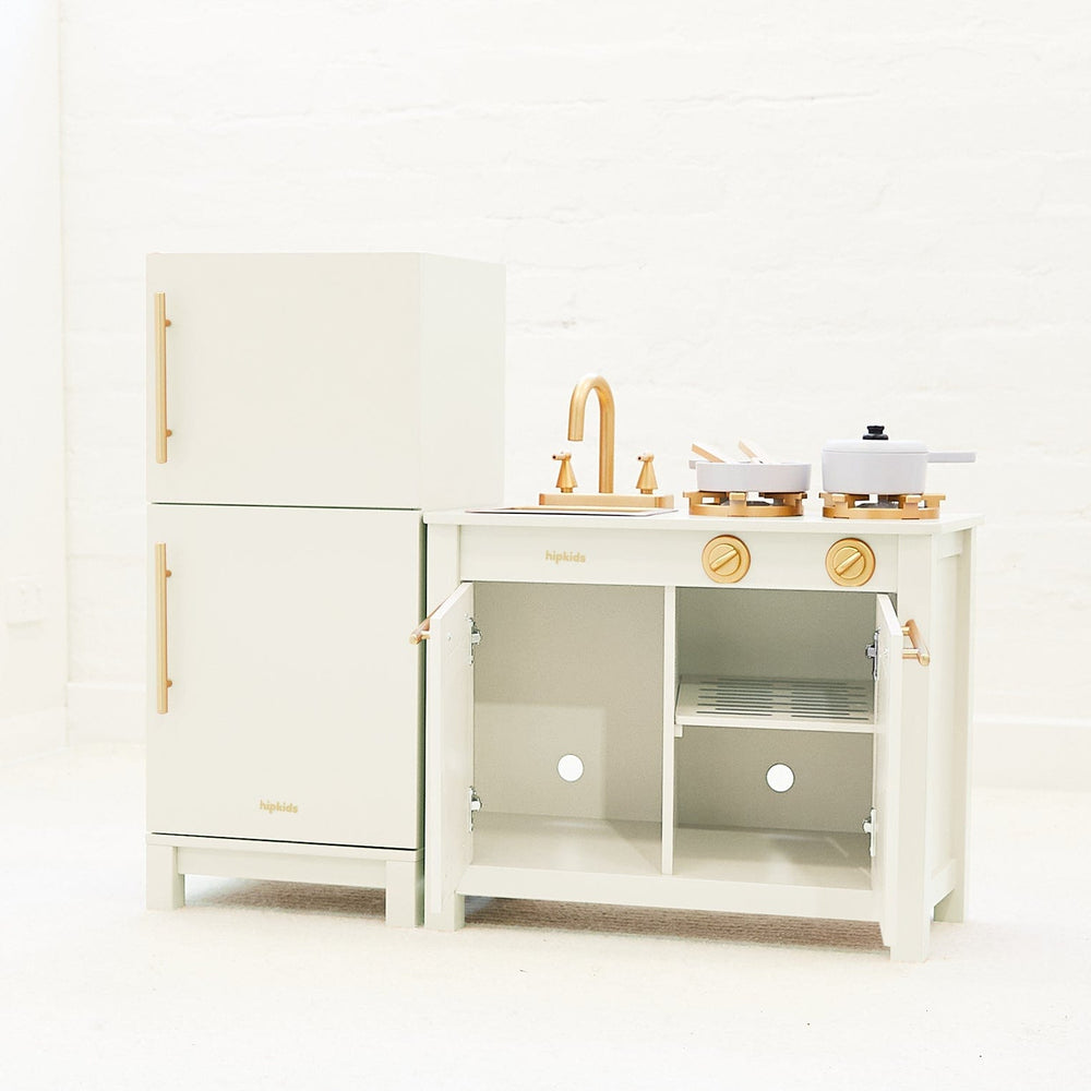 Little Boho Toy Fridge Vintage White