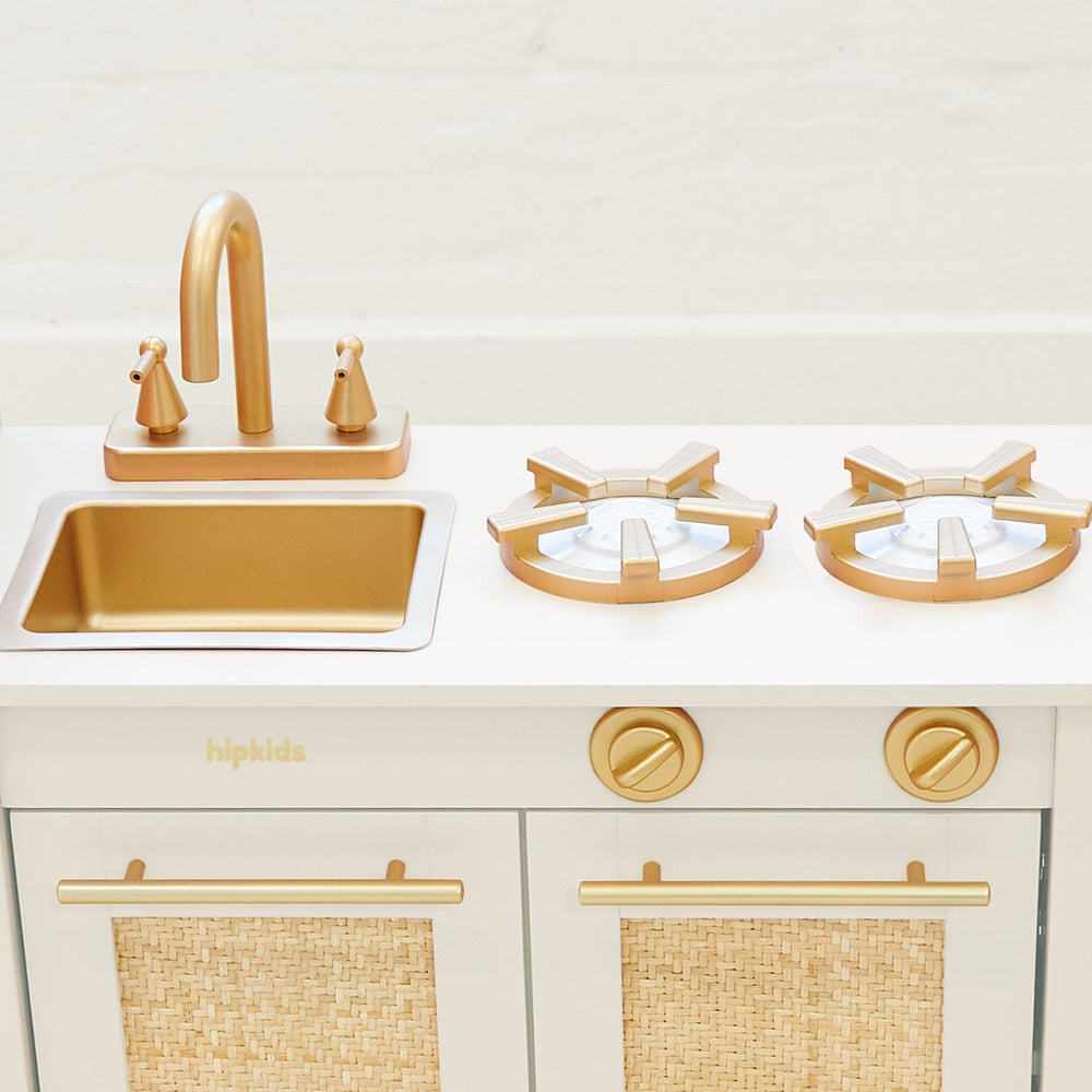 Little Boho Toy Kitchen Set Vintage White