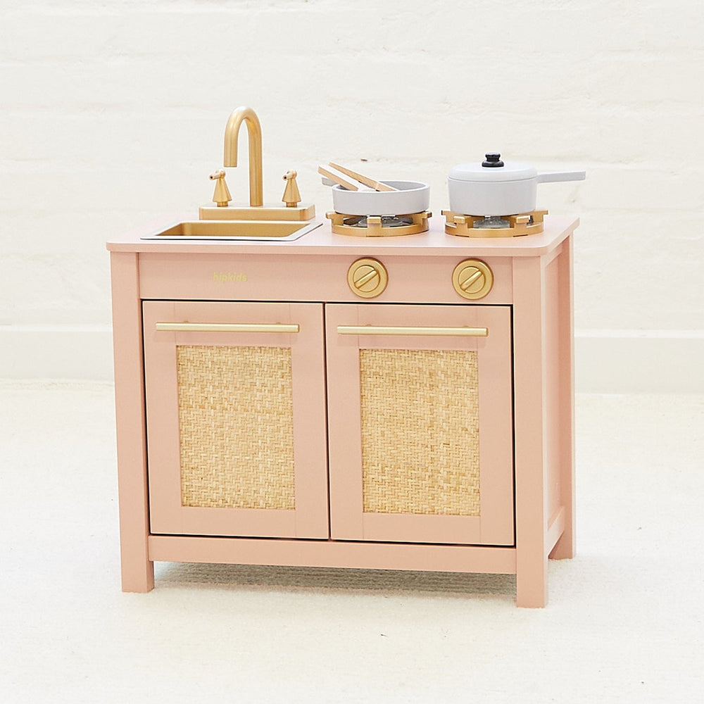 Little Boho Toy Kitchen Set Coral Pink