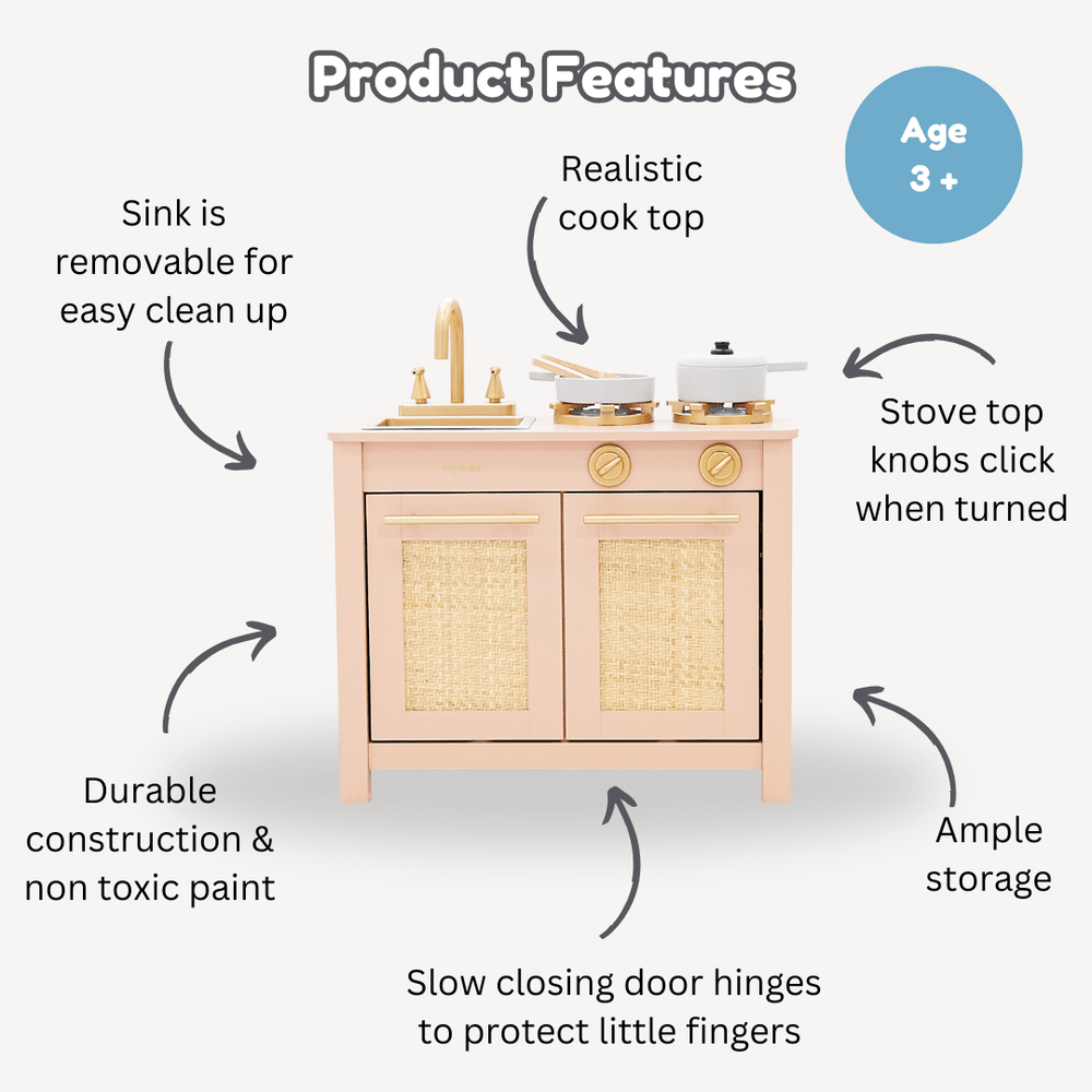 Little Boho Toy Kitchen Set