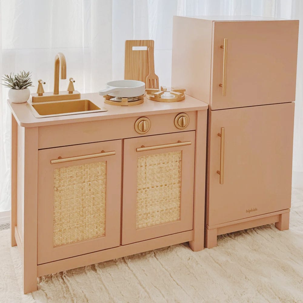 Little Boho Toy Kitchen Set Coral Pink