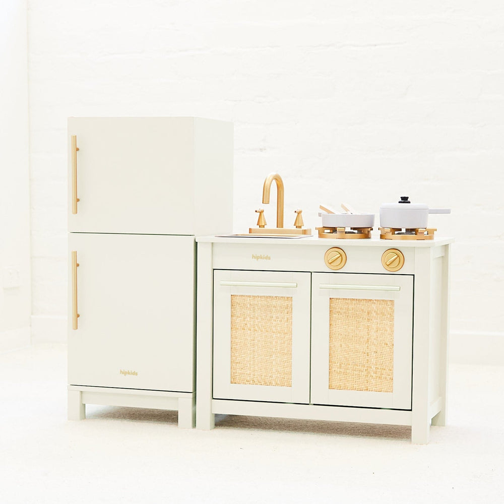 Little Boho Toy Kitchen Set Ivory